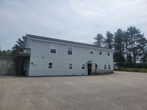 Main entrance and parking